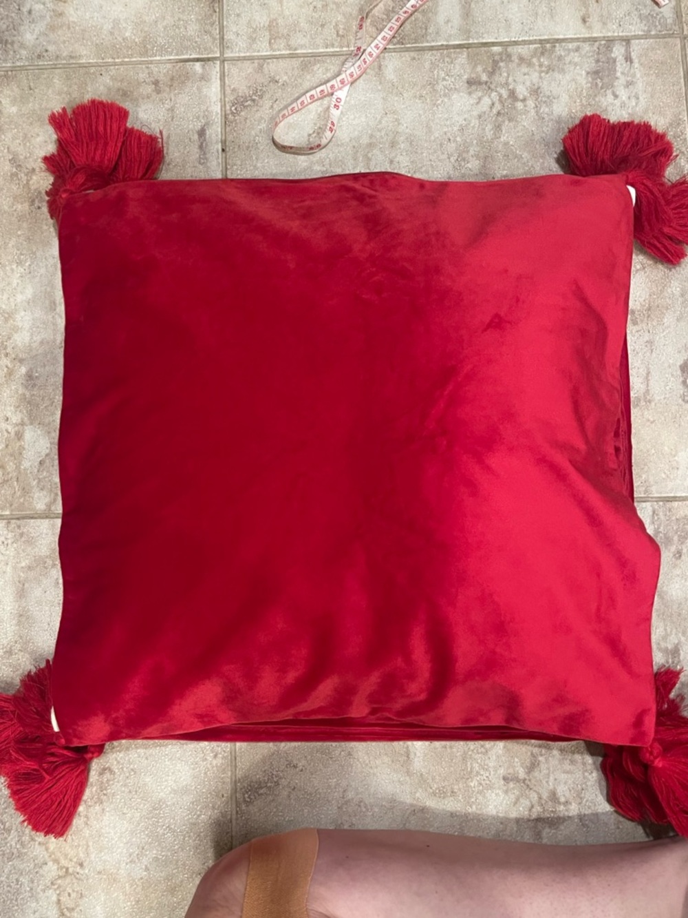 Red Velvet Throw Pillow cover
